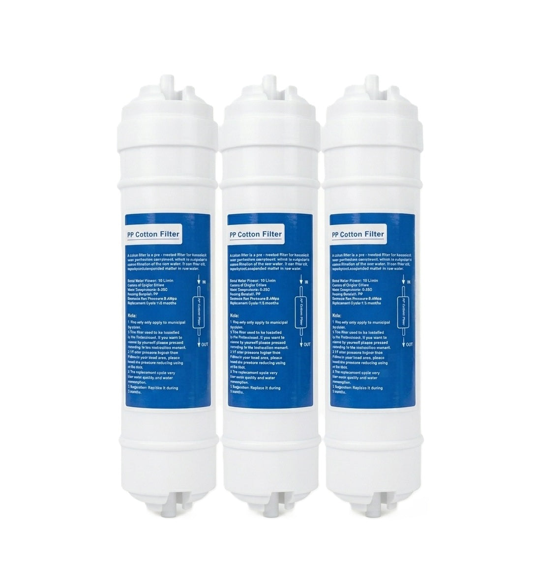 Basic PP Cotton Water Filter Cartridge (3 Pack)
