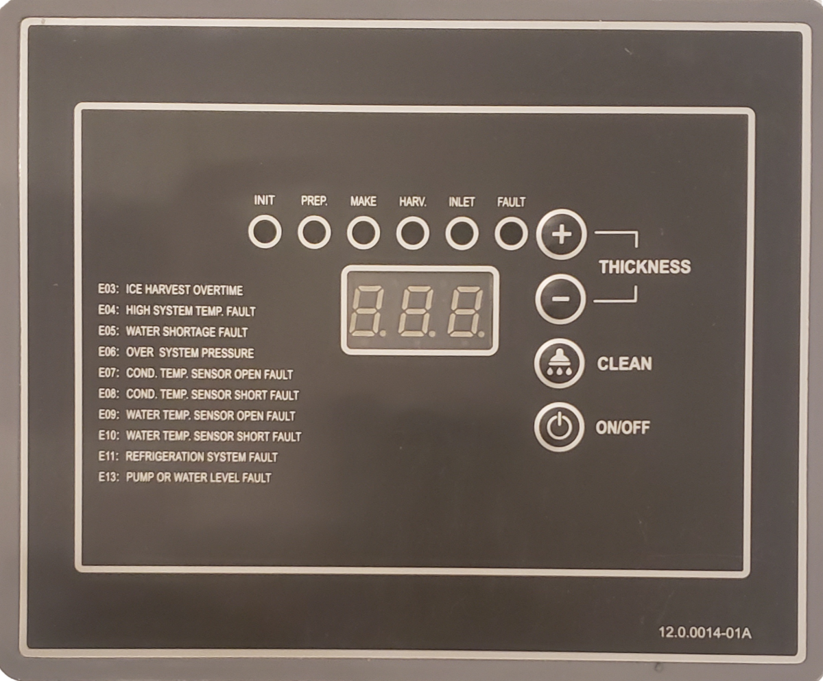Control Panel For Modular Ice Machine